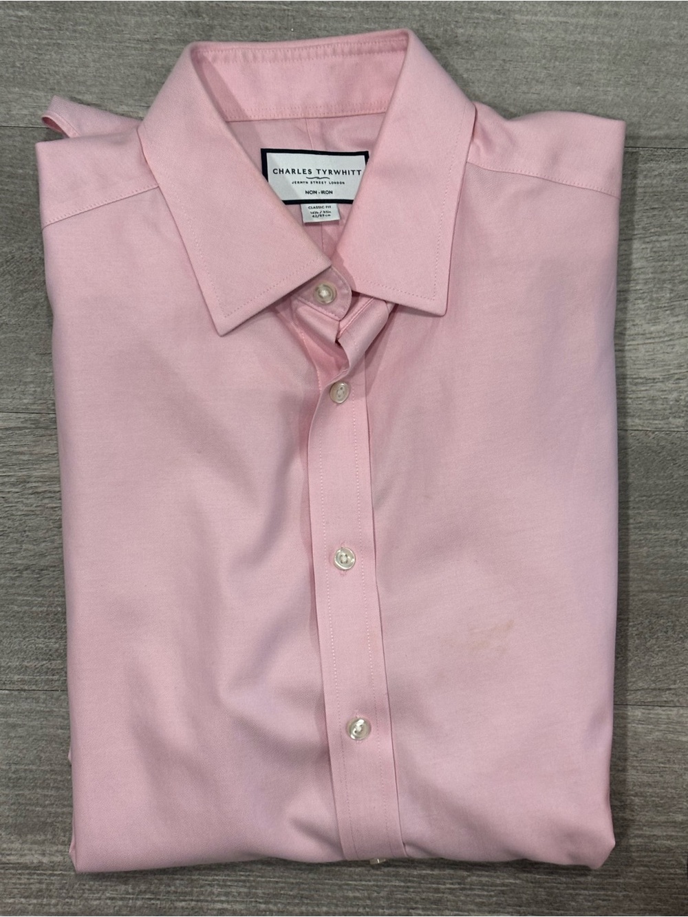 Charles Tyrwhitt Classic Pink Men's Buttondown Shirt